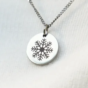 Personalisierte Edelstahlmarke rund 30mm