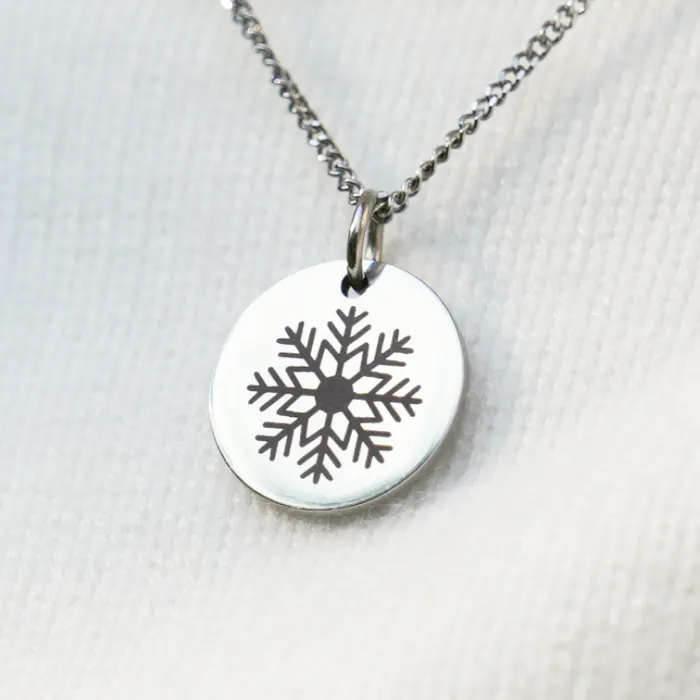 Personalisierte Edelstahlmarke rund 30mm