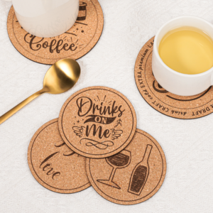 Individueller Untersetzer Kork 6 Stk.